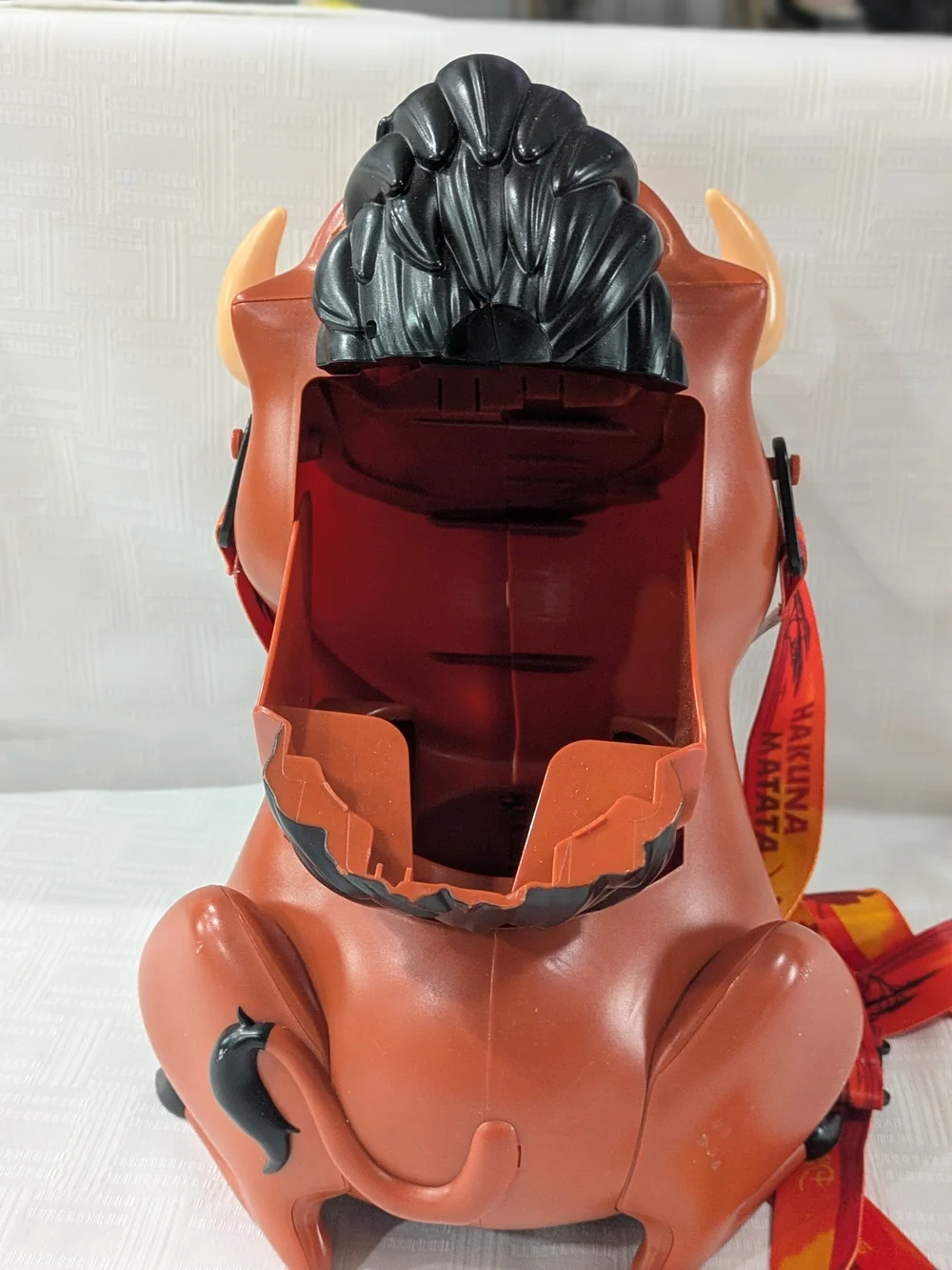 Disney Parks The Lion King Pumbaa Popcorn Bucket Bucket w/ Lanyard - Hakuna Mata